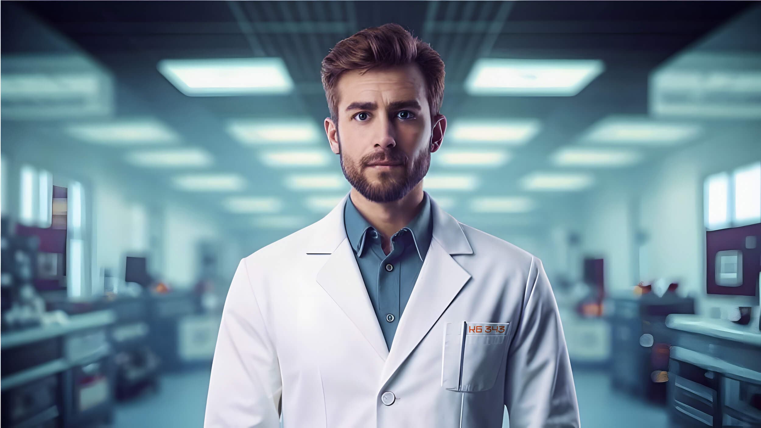 Мужчина в лабораторном халате